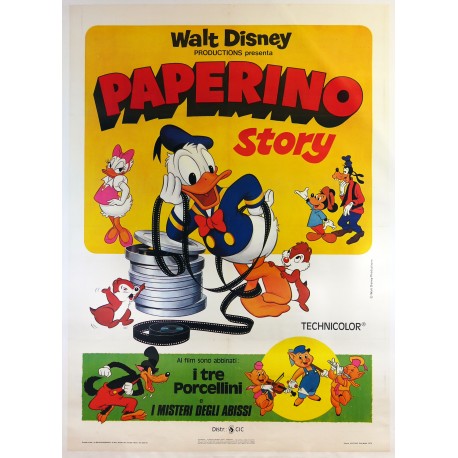 Aff. 100x138cm - Walt Disney Paperino Story