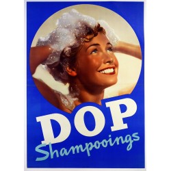 Aff. 89x127cm - Dop Shampoings (Photo Femme Cheveux Mousse)