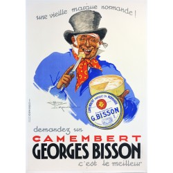 Aff. 100x143cm - Camembert Georges Bisson C'est le Meilleur