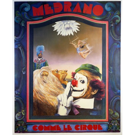 Aff. 117x145cm - Medrano Comme le Cirque Réimpression