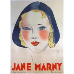 Aff. 113x155cm - Jane Marny Cabaret Succès Paris