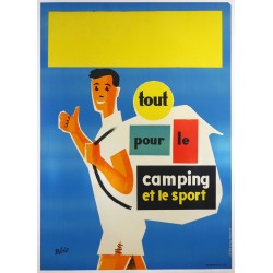 Aff. 112x154cm - Tout pour le Camping et le Sport