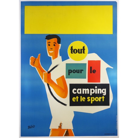 Aff. 112x154cm - Tout pour le Camping et le Sport