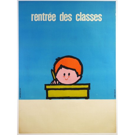 Aff. 115x156cm - Rentrée des Classes (Ecolier)