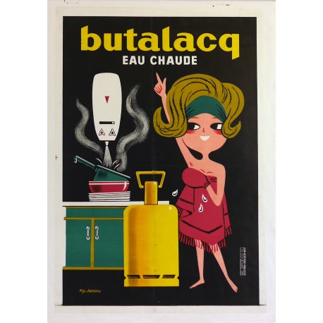 Aff. 45x64cm - Butalacq Eau Chaude