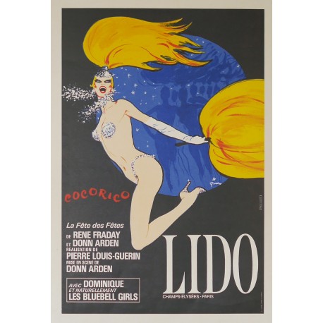 Aff. 39x58cm - Lido Cocorico la Fête des Fêtes