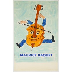 Aff. 38x60cm - Maurice Bacquet (Violoncelle)