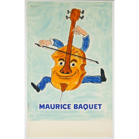 Aff. 38x60cm - Maurice Bacquet (Violoncelle)