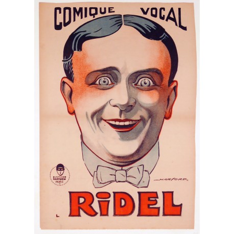 Aff. 40x59cm - Comique Vocal Ridel