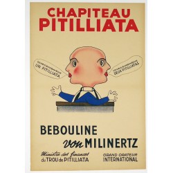 Aff. 40x57cm - Chapiteau Pitilliata Bebouline von Milinertz