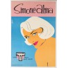 Aff. 35x51cm - Disques Teppaz Simone Alma