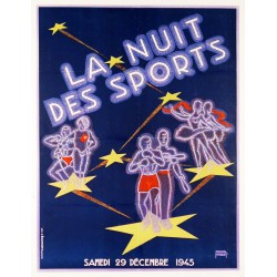Aff. 49x64cm - La Nuit des Sports 1945