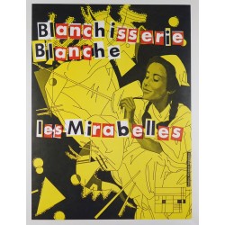 Aff. 45x60cm - Blanchisserie Blanche Les Mirabelles Théatre