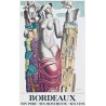 Affiche - Bordeaux Port Monuments Vins - 40x60 Giclée
