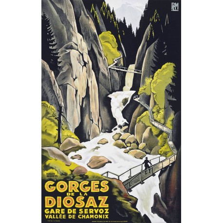 Affiche - Gorges de la Diosaz Chamonix - 40x60 Giclée