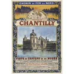 Affiche - Chateau de Chantilly - 40x60 Giclée