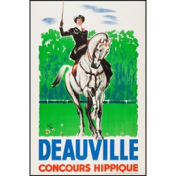 Affiche - Deauville Concours Hippique - 40x60 Giclée