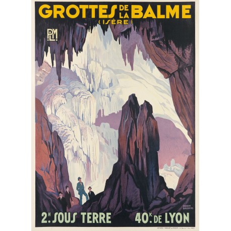 Affiche - Grottes de la Balme - 40x60 Giclée