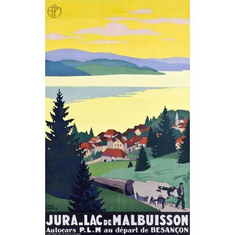 Affiche - Jura Lac de Malbuisson - 40x60 Giclée