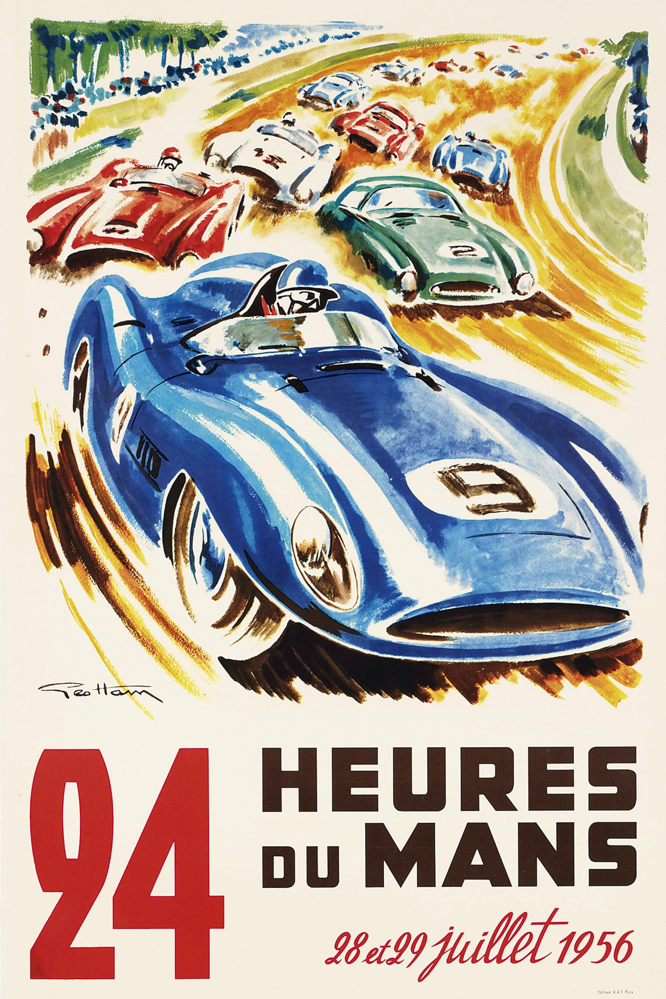Photo Argentique 24 Heures Du Mans 1960 - Chevrolet - Tirage Gélatino-bromure D'argent 30x30 Cm