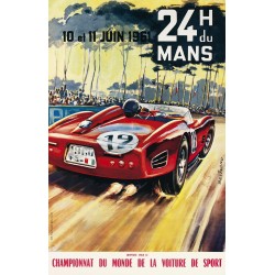 Affiche - 24 Heures du Mans 1961 - 40x60 Giclée