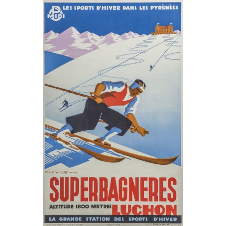 Affiche - Luchon Superbagneres - 40x60 Giclée