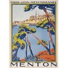 Affiche - Menton et sa Basilique - 40x60 Giclée