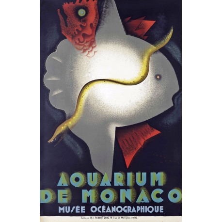 Affiche - Aquarium de Monaco - 40x60 Giclée