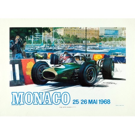 Affiche - Grand Prix de Monaco de 1968 - 40x60 Giclée