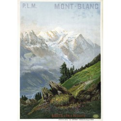 Affiche - Mont Blanc Majestueux - 40x60 Giclée