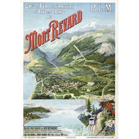 Affiche - Mont Revard Cremaillere - 40x60 Giclée