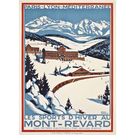 Affiche - Mont Revard Sports d'Hiver - 40x60 Giclée