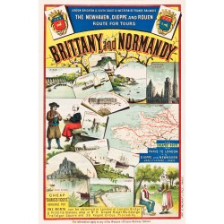 Affiche - Brittany and Normandy - 40x60 Giclée