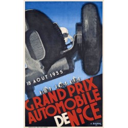 Affiche - Grand Prix de Nice de 1935 - 40x60 Giclée