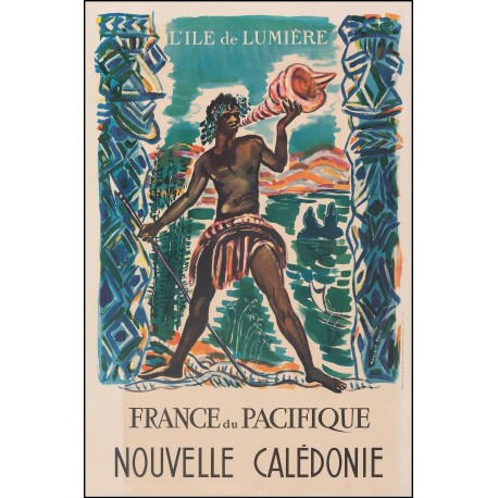 Affiche - Nouvelle Caledonie Ile de Lumiere - 40x60 Giclée