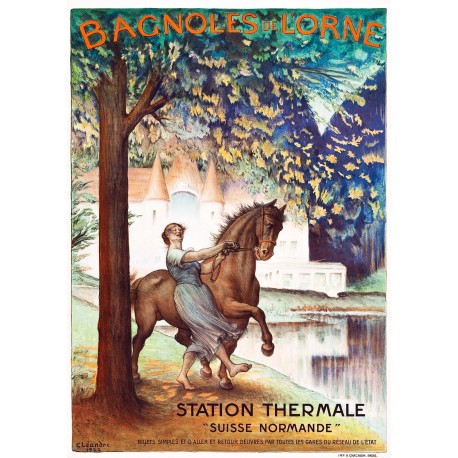 Affiche - Bagnoles de l'Orne Station Thermale - 40x60 Giclée