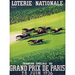 Affiche - Grand Prix de Paris 1936 - 40x60 Giclée