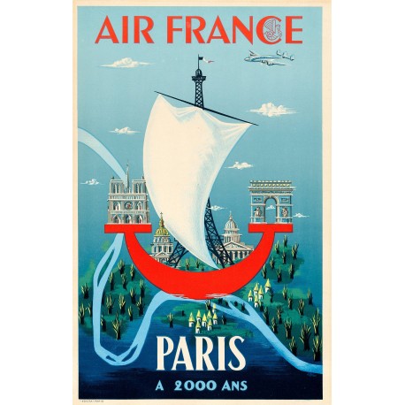 Affiche - Paris a 2000 ans - 40x60 Giclée