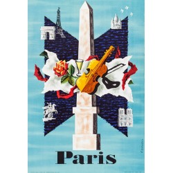 Affiche - Paris Obelisque de Louxor - 40x60 Giclée