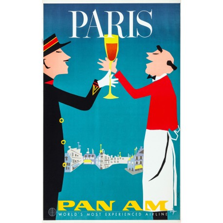 Affiche - Paris Verre de Vin - 40x60 Giclée