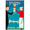 Affiche - Paris Verre de Vin - 40x60 Giclée