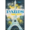 Affiche - Feu d'Artifice Jaune a la Tour Eiffel - 40x60 Giclée