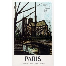 Affiche - Paris Notre Dame Esquisse - 40x60 Giclée