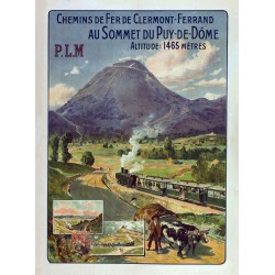 Affiche - Puy de Dome 1465 Metres - 40x60 Giclée