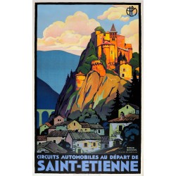 Affiche - Cornillon autour de Saint Etienne - 40x60 Giclée