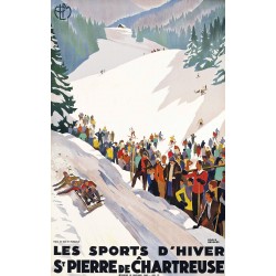 Affiche - Saint Pierre de Chartreuse Sports d'Hiver