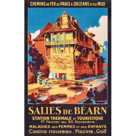 Affiche - Salies de Bearn Thermes