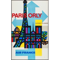 Affiche - Paris Orly - 40x60 Giclée