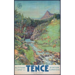 Affiche - Tence Station Climatique - 40x60 Giclée