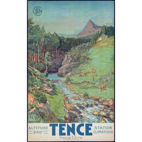 Affiche - Tence Station Climatique - 40x60 Giclée